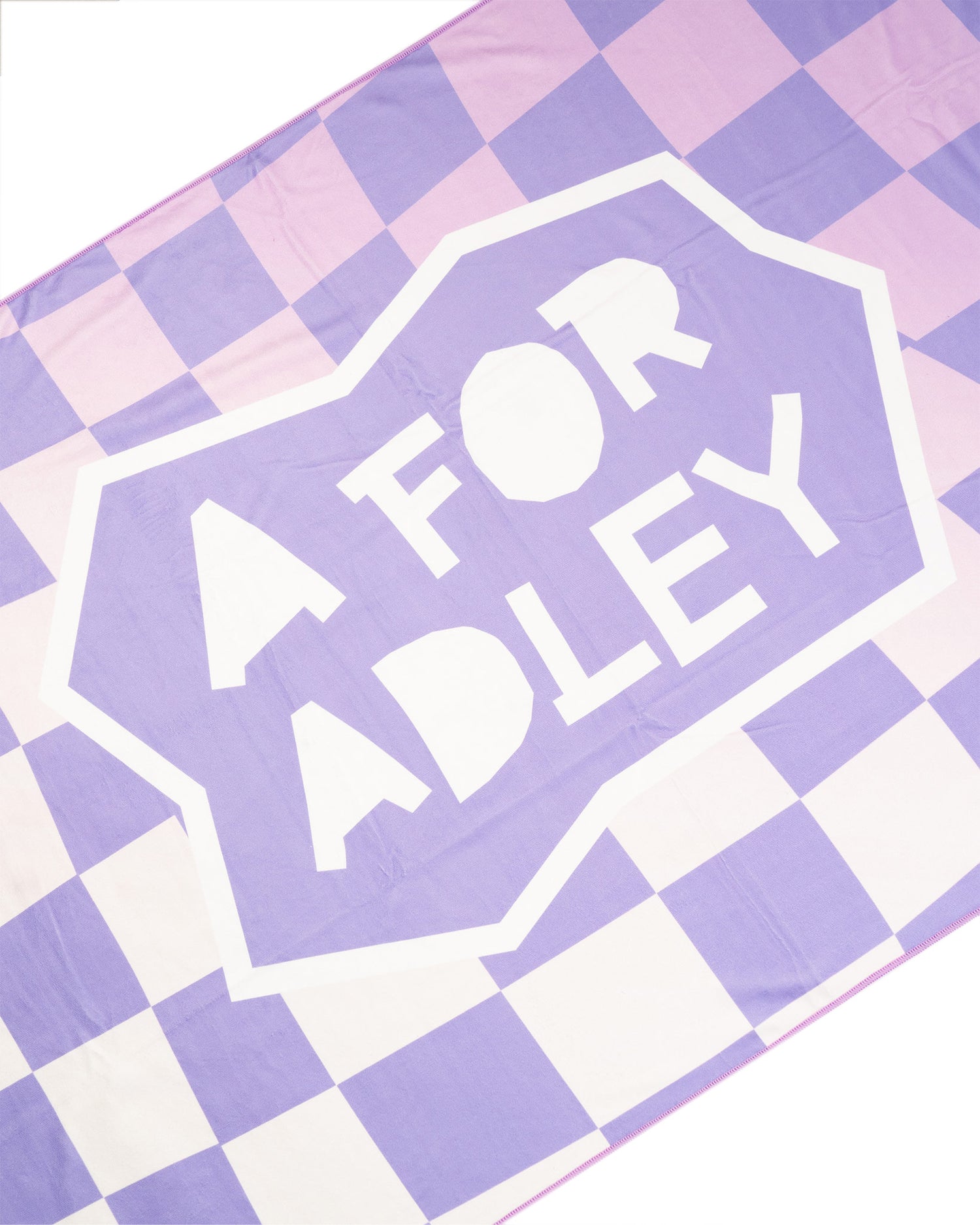 Adley's Lavender Checkered Towel