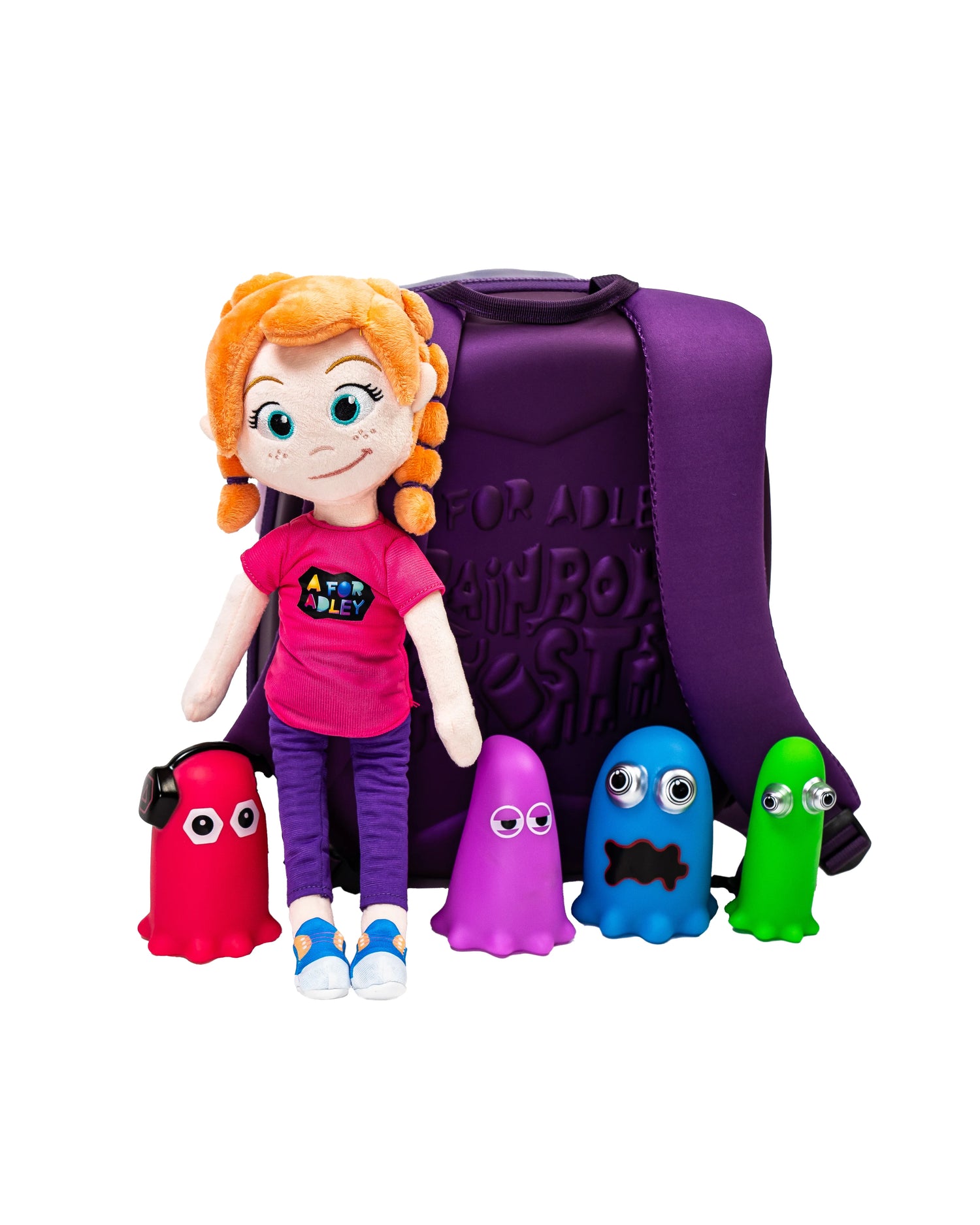 Adley's Portal Escape Doll (w/rainbow ghosts friends + backpack)