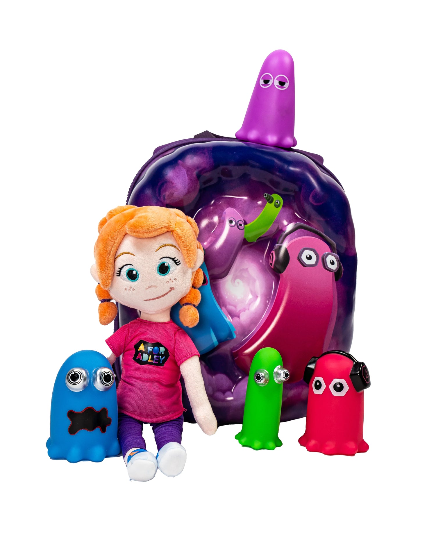 Adley's Portal Escape Doll (w/rainbow ghosts friends + backpack)