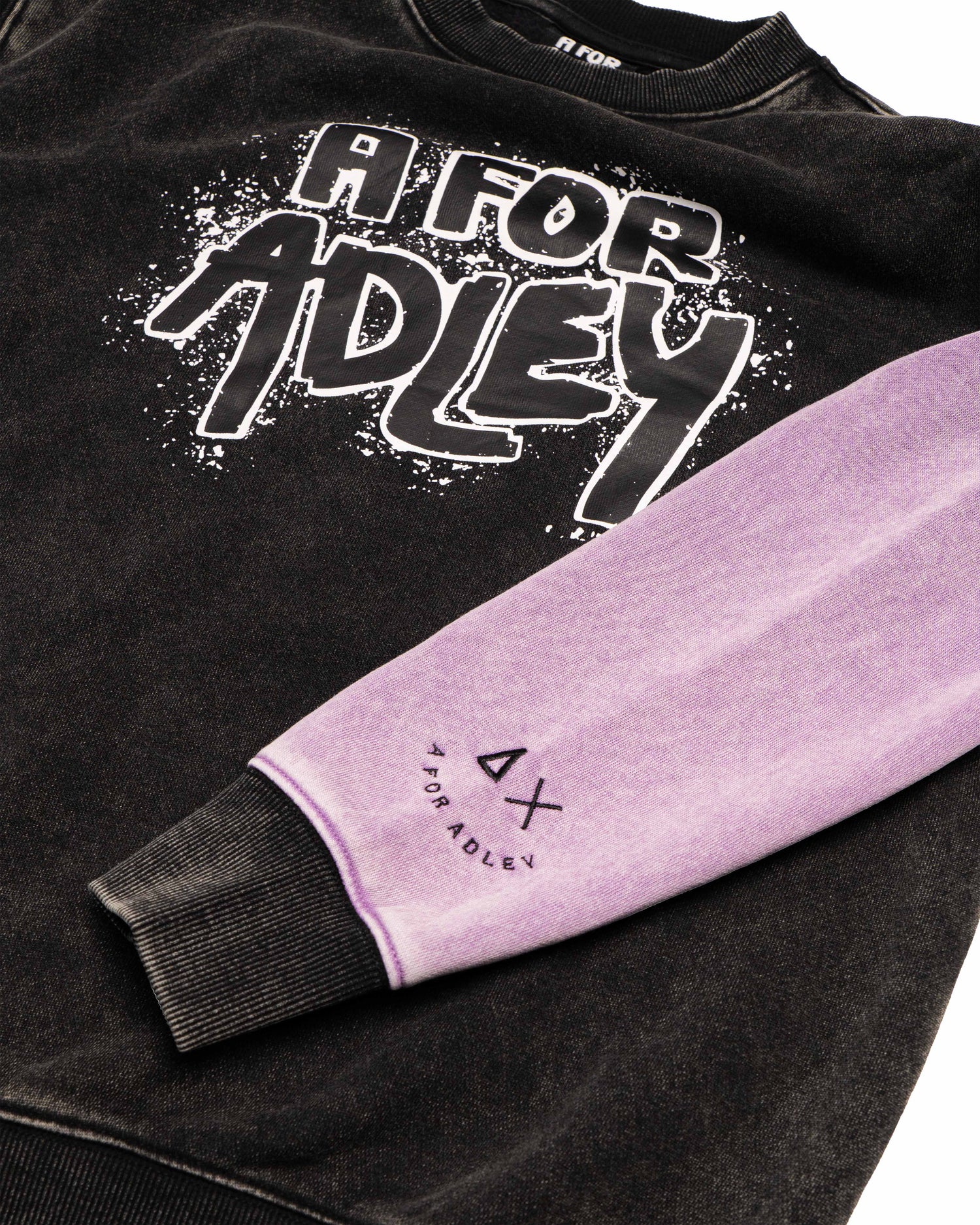 A for Adley's Spray Style Sweat Set