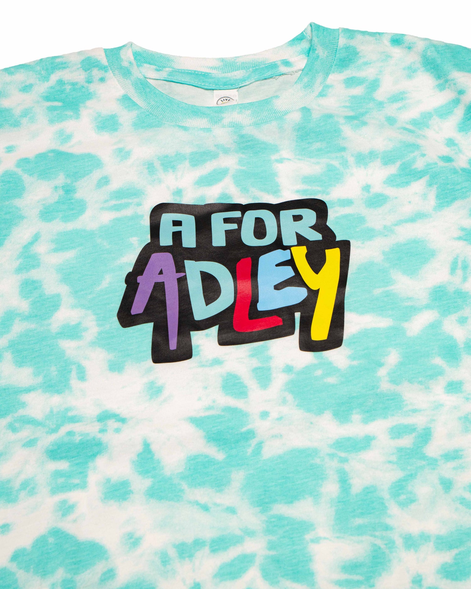Adley's Awesome Logo Tee (teal tie-dye)