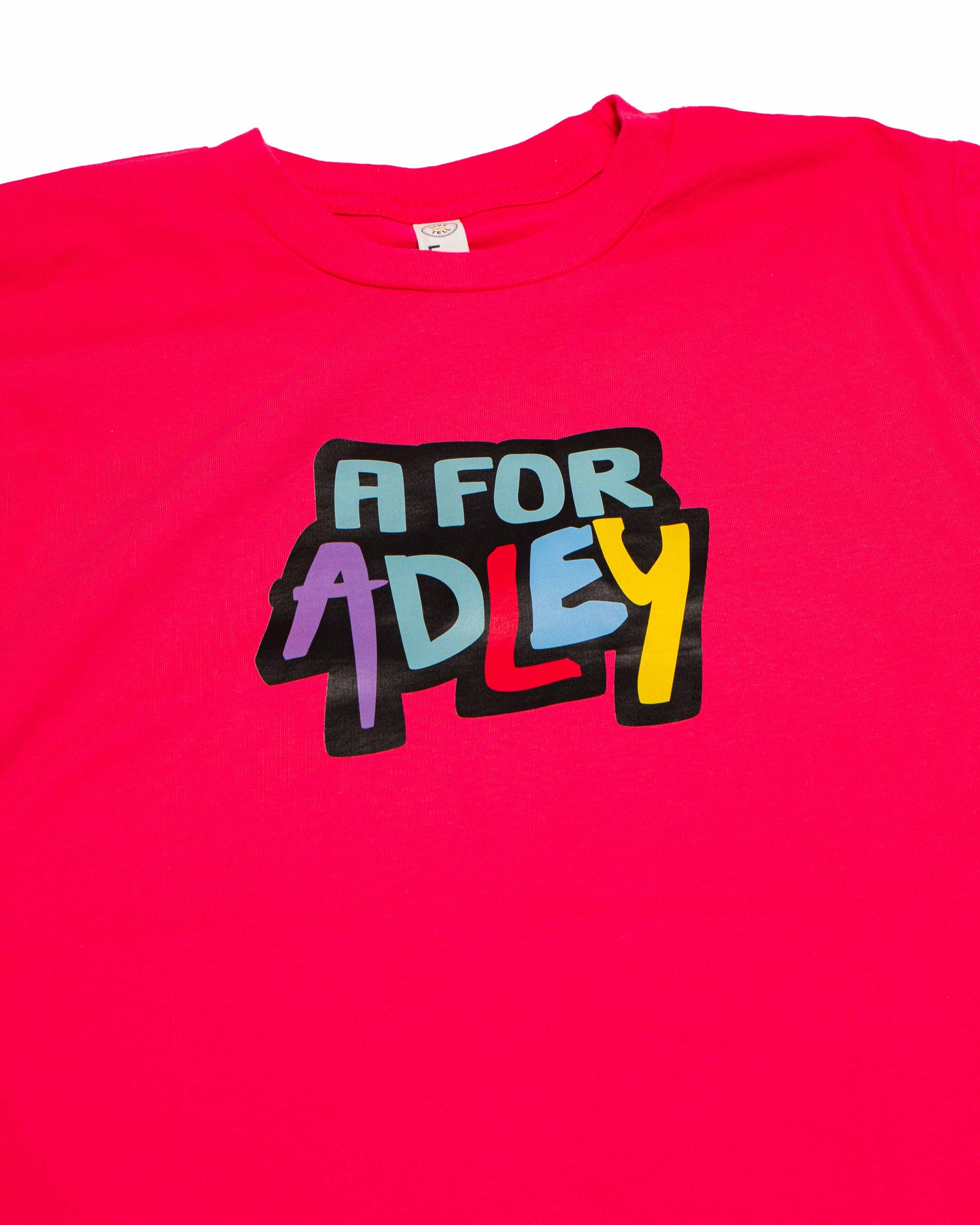 Adley's Awesome Logo Tee (dark pink)