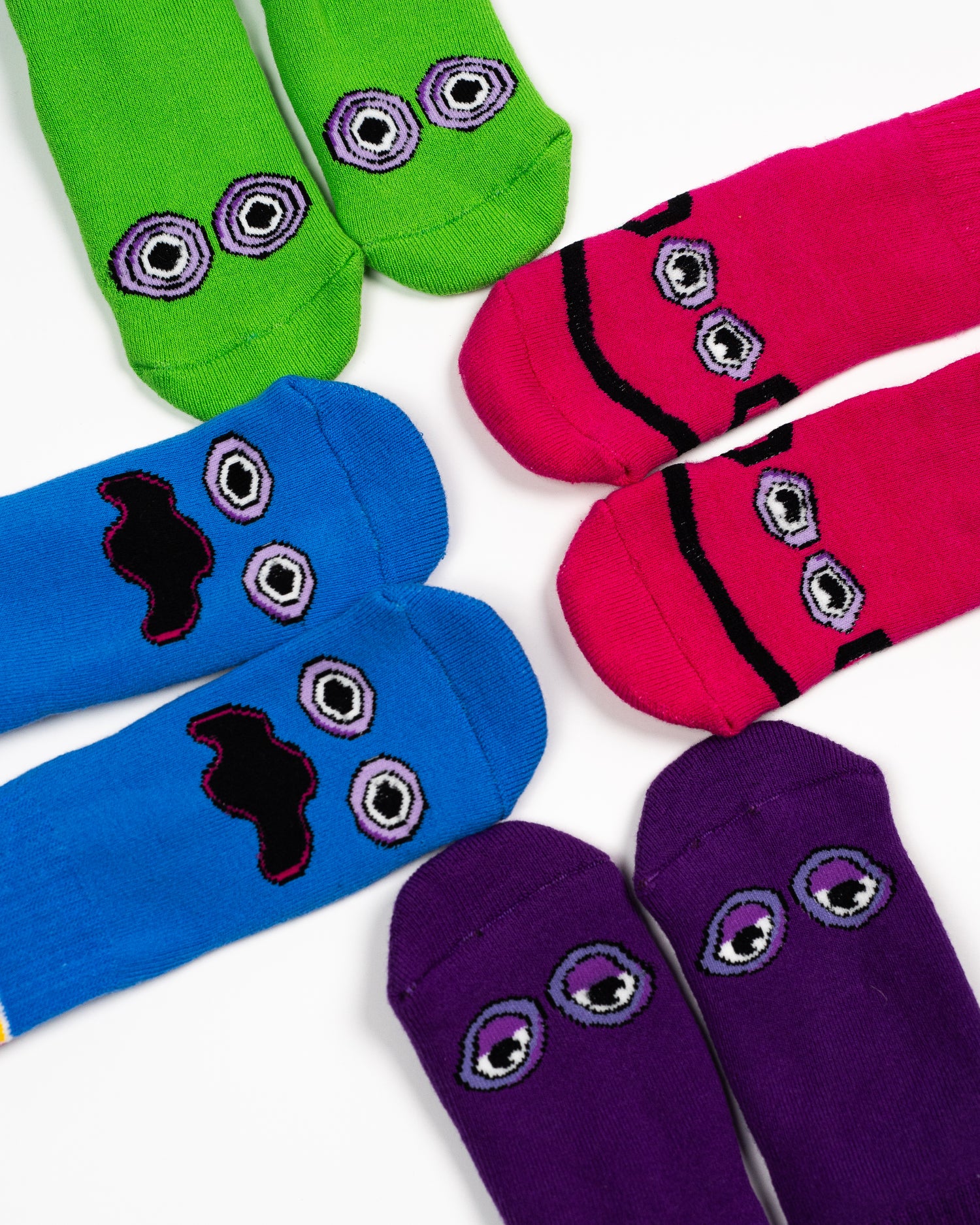 Rainbow Ghosts Premium Socks 4 Pack