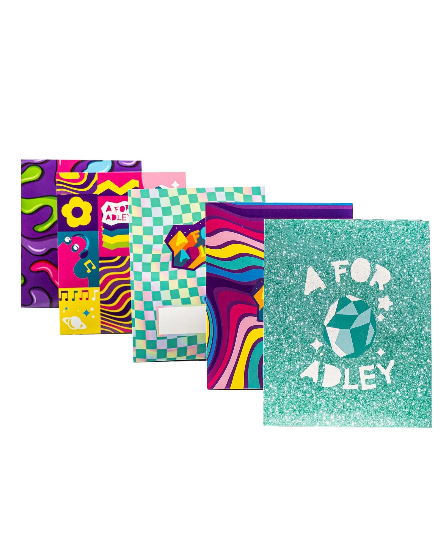 A for Adley Retro Galaxy Folders (6 pack)