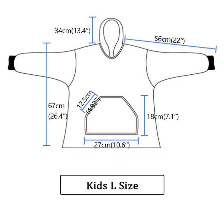 Purple Checkered Blanket Hoodie