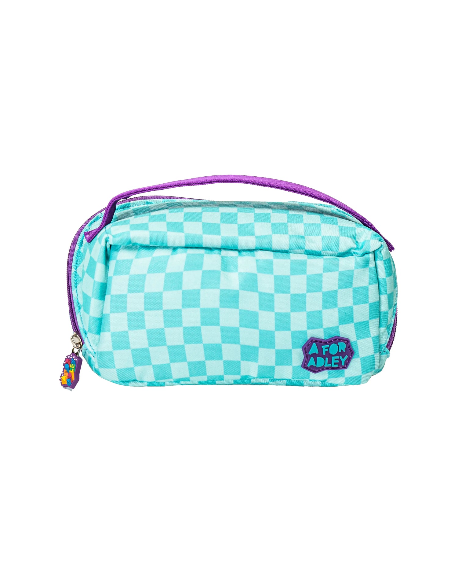 Adley's Retro Checkered Pencil Case