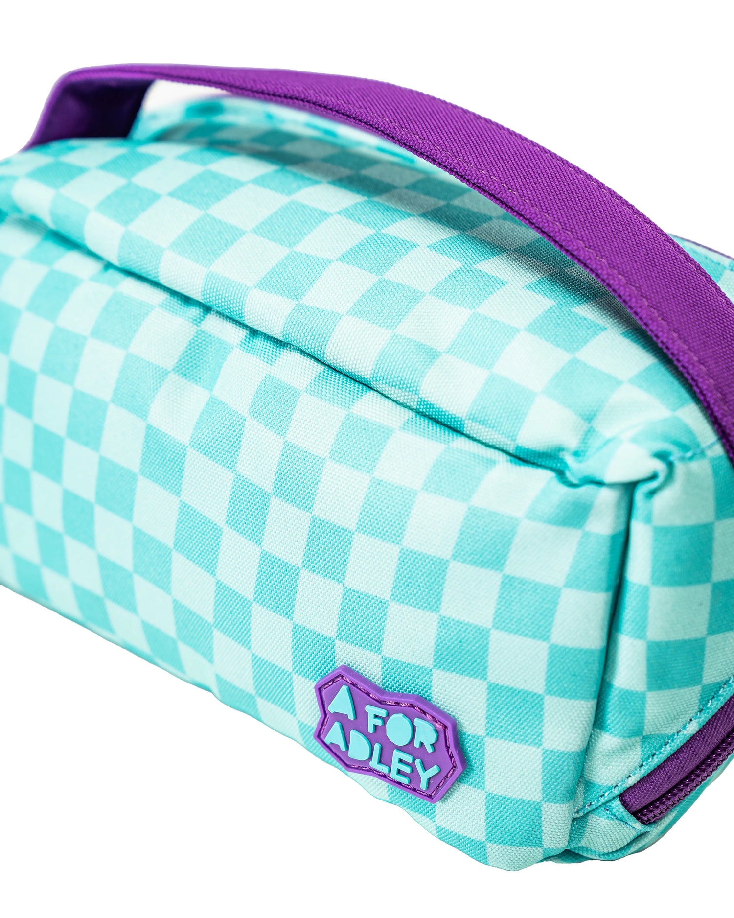 Adley's Retro Checkered Pencil Case