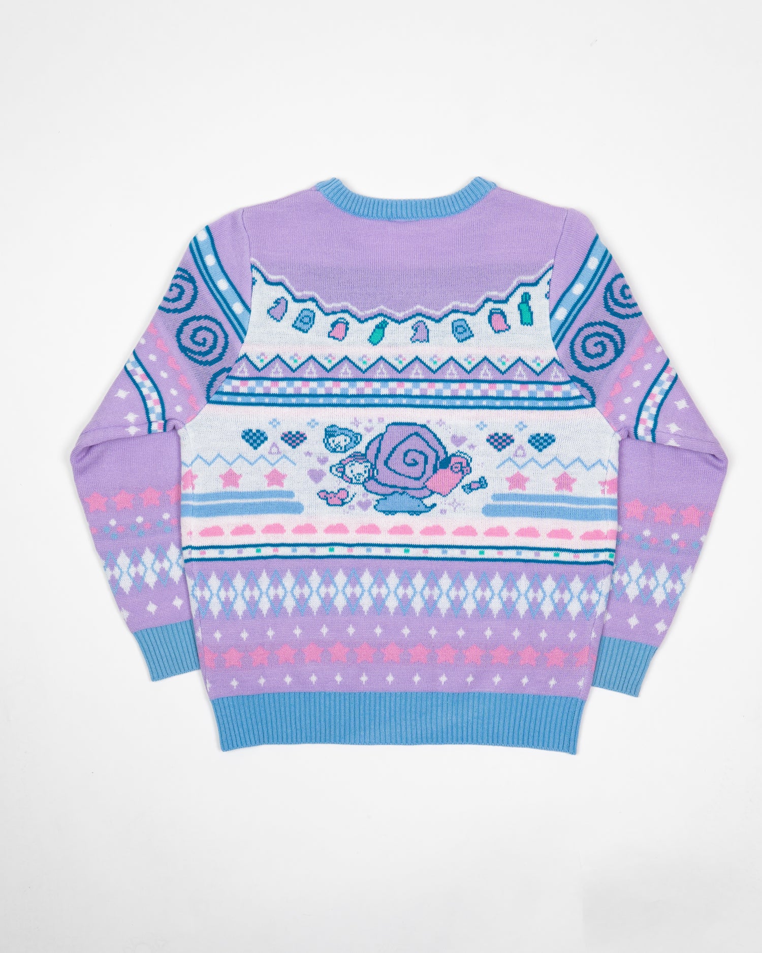 A for Adley Purple Pastel Ugly Sweater