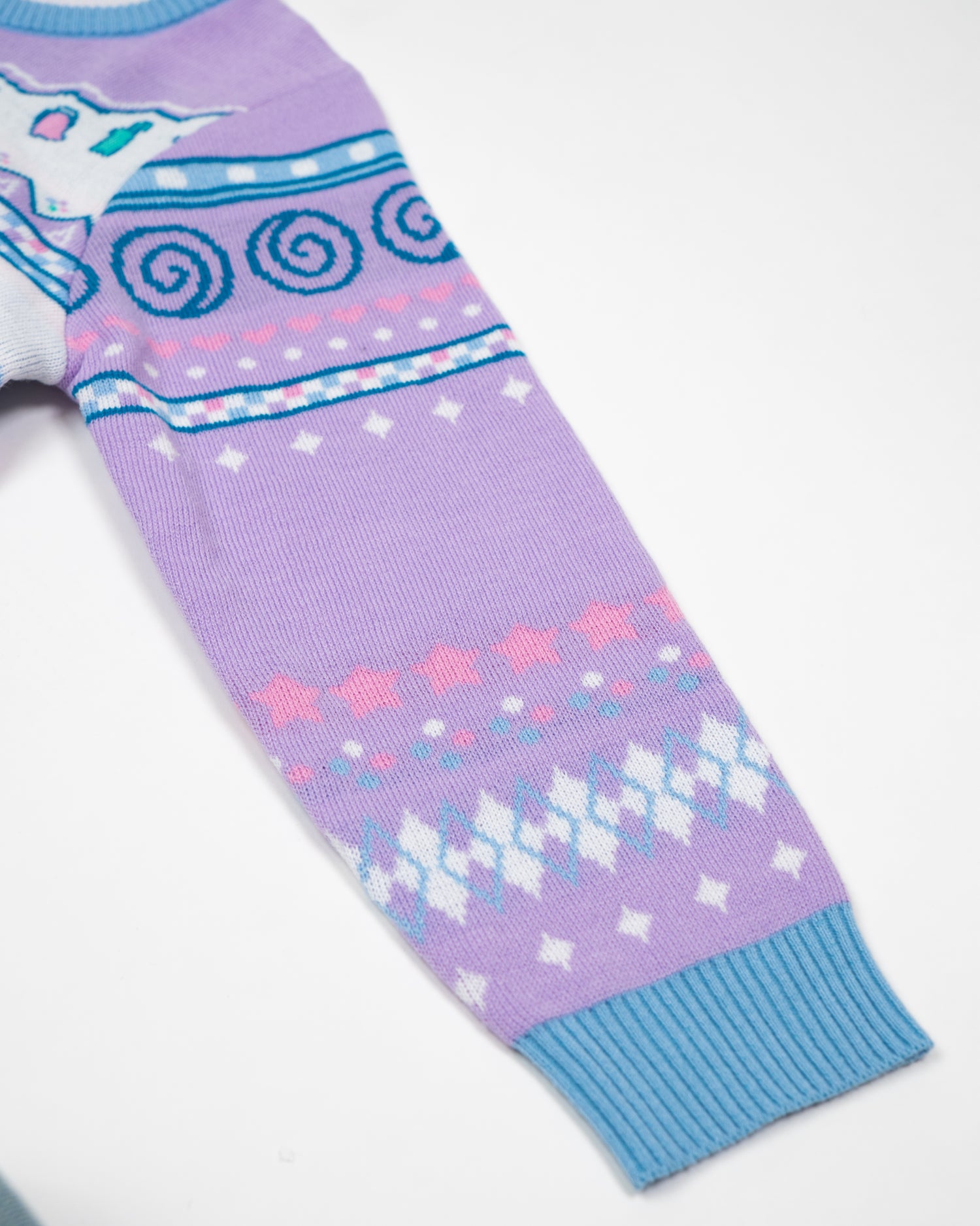 A for Adley Purple Pastel Ugly Sweater