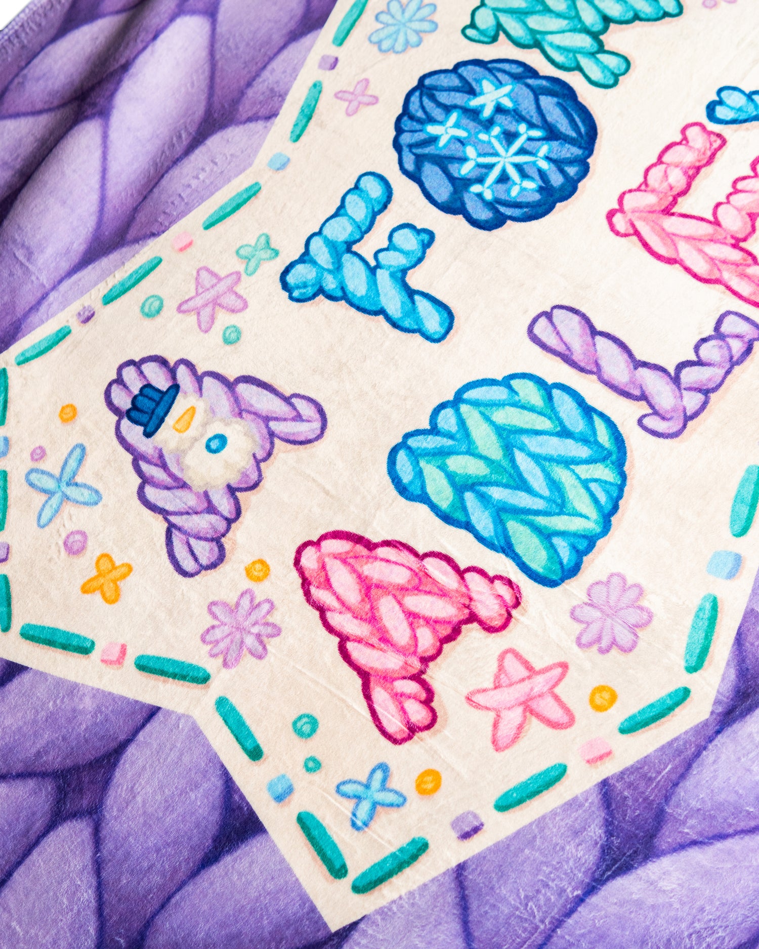 A for Adley Winter Logo Blanket