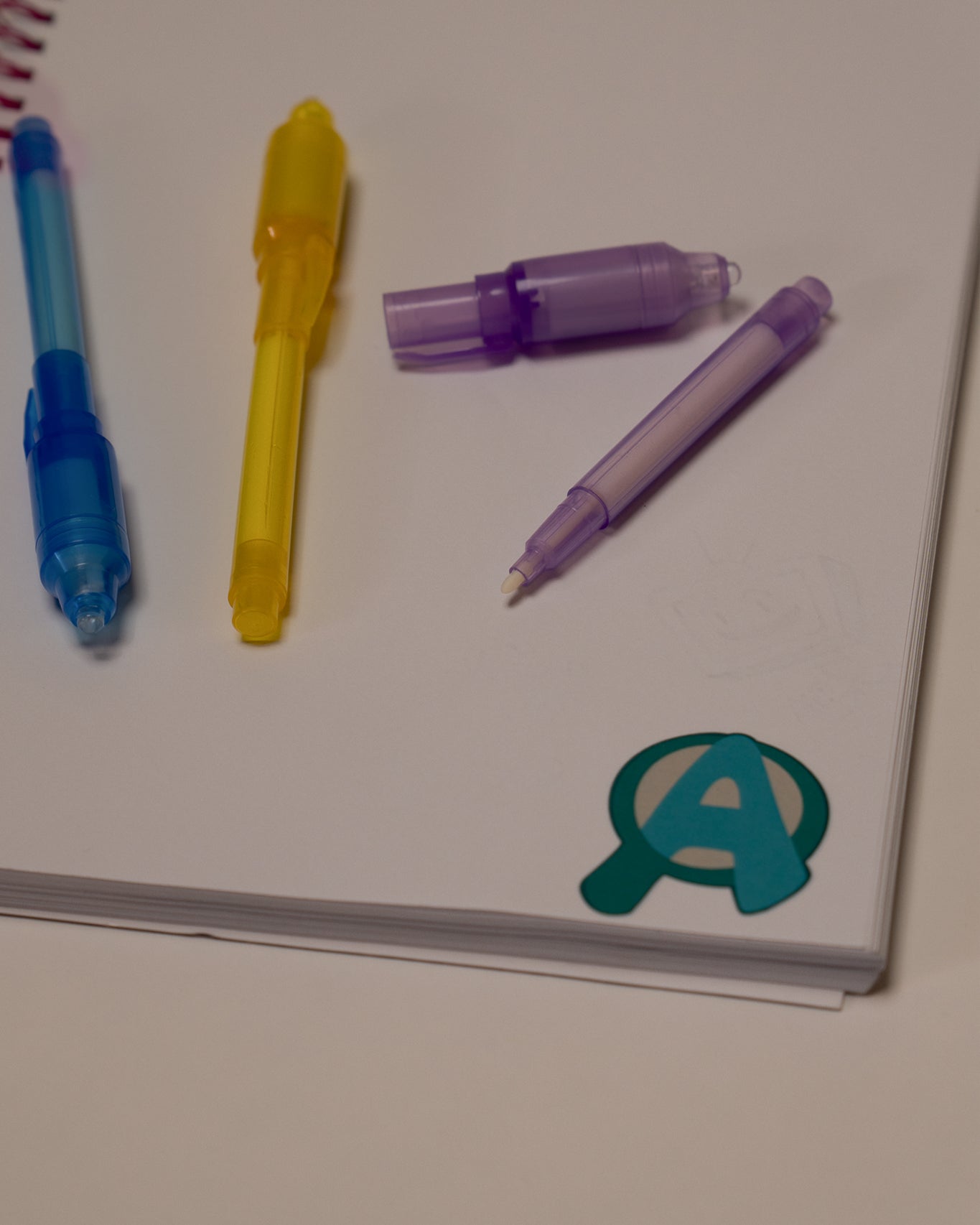 Detective Adley Notebook (w/4 black light pens & stickers)