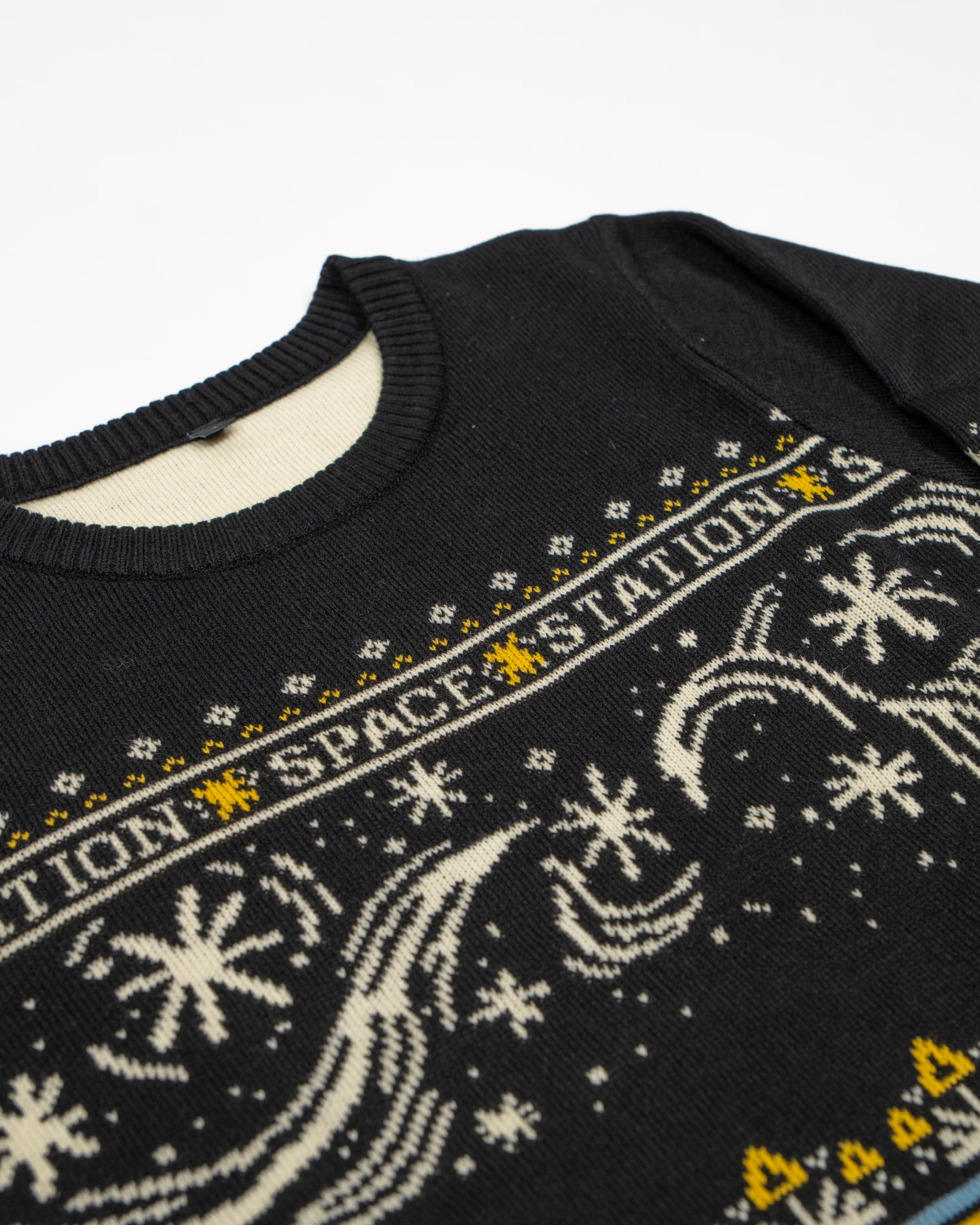 Spacestation Triangle Ugly Sweater