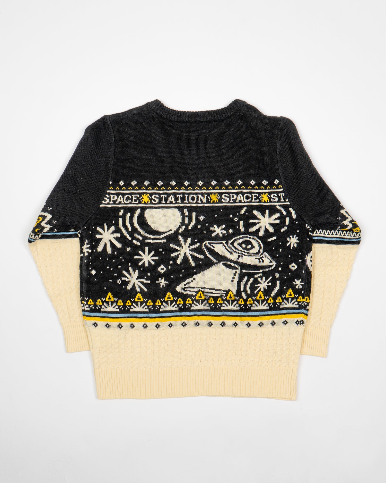 Spacestation Triangle Ugly Sweater