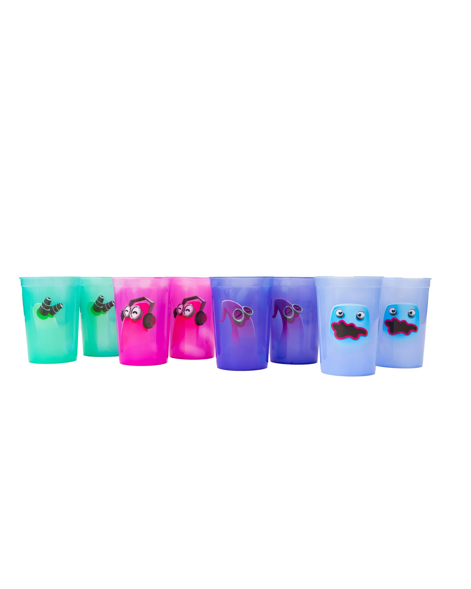 Rainbow Ghosts Color Changing Cups (8 pack)
