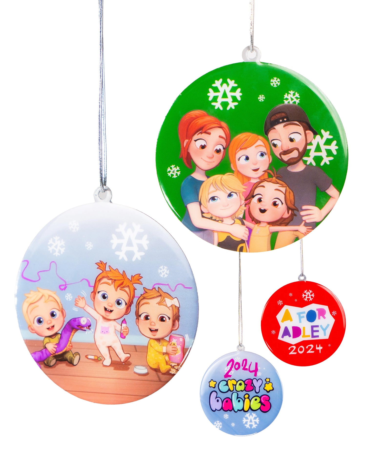 A for Adley 2024 Holiday Ornaments