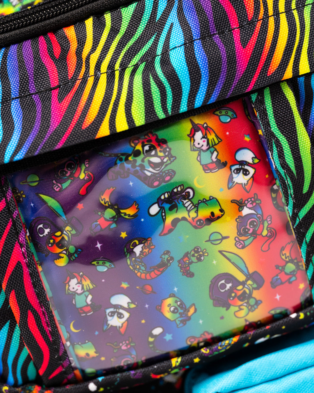 Black Neon Rainbow Backpack