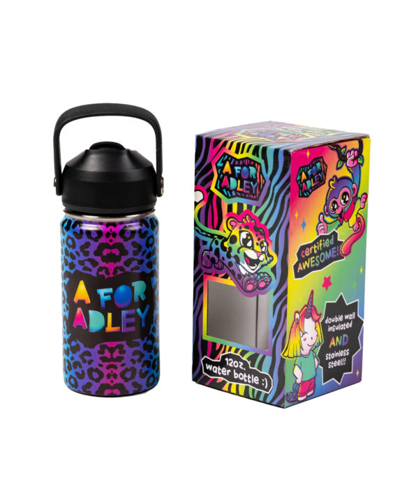 Adley's Neon Rainbow Water Bottles