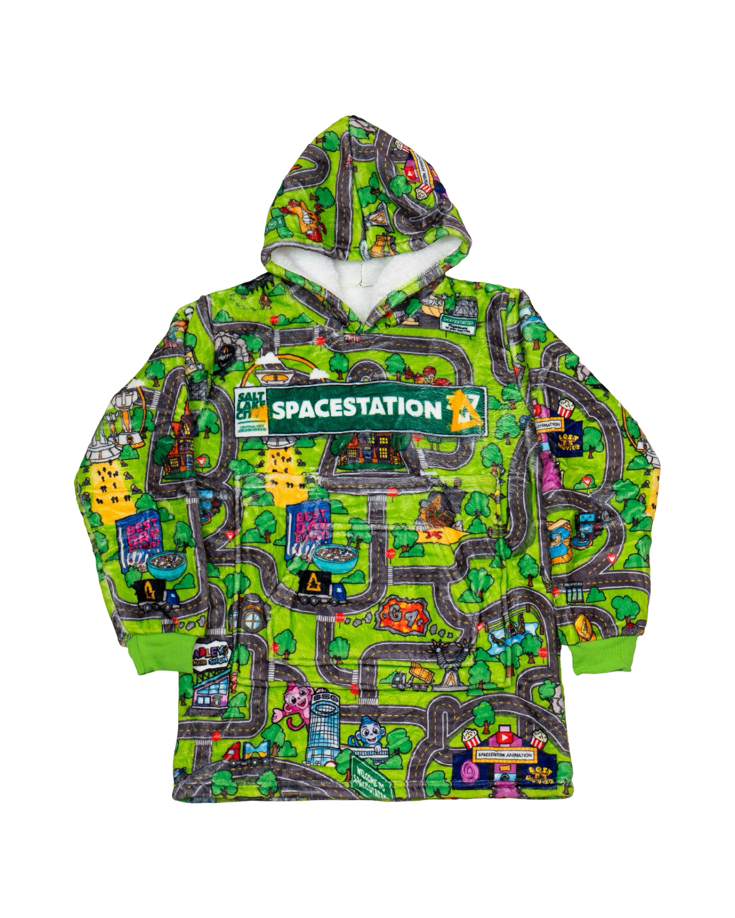 Classic Car Rug Spacestation Blanket Hoodie