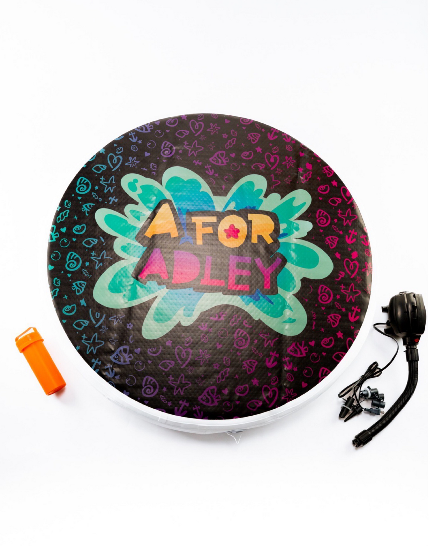 A for Adley Summer Splash 3 Foot Island Jump Pad
