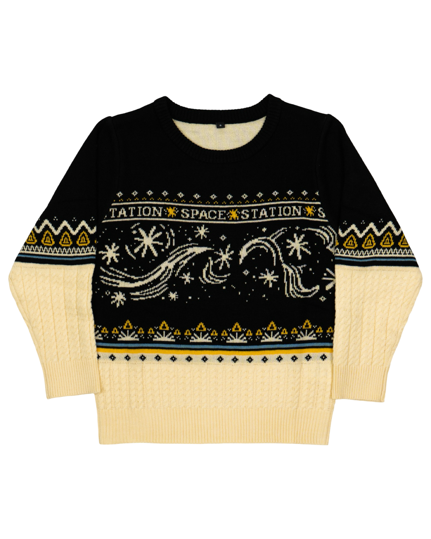 Spacestation Triangle Ugly Sweater