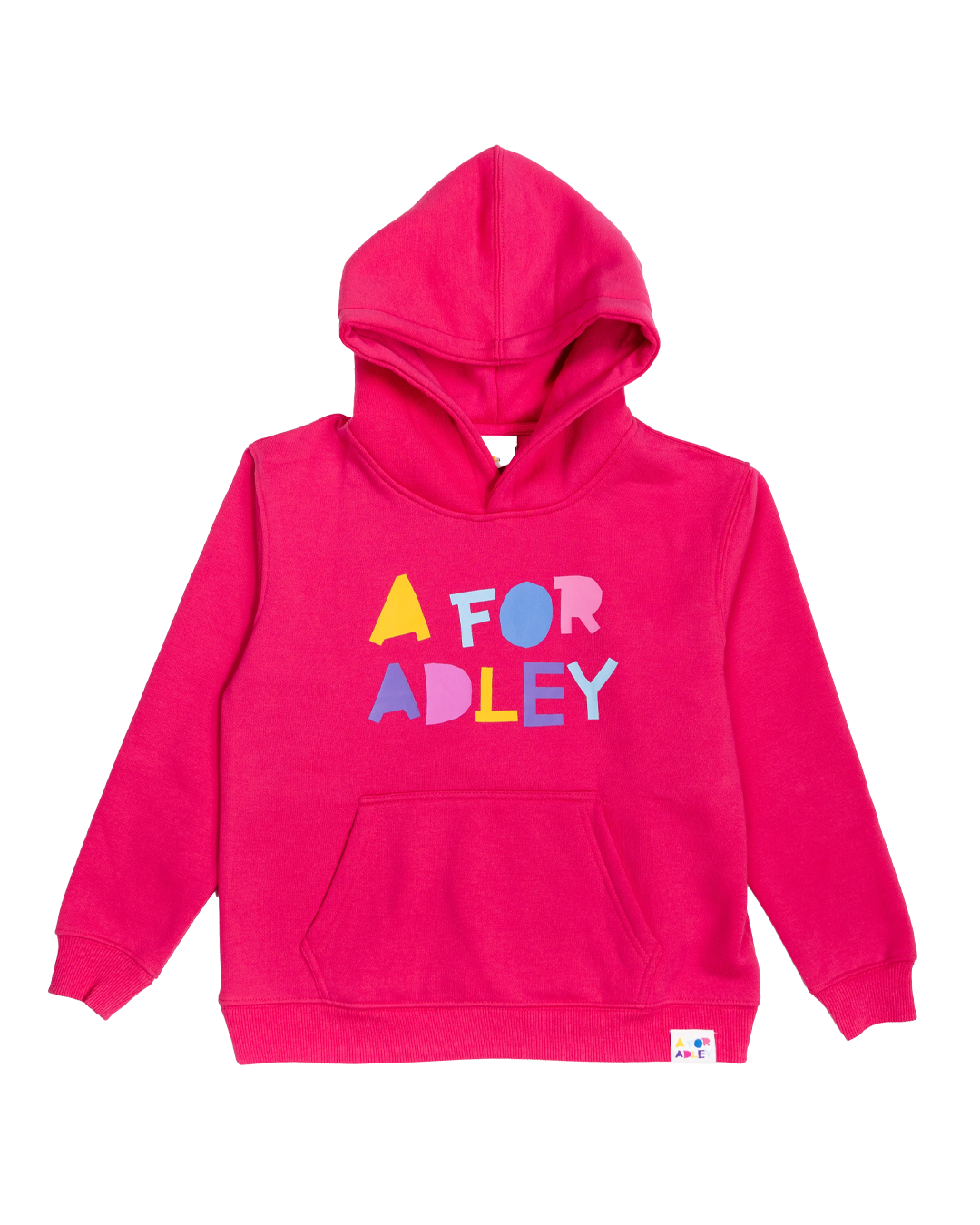 A for Adley BFF Rainbow Hoodie