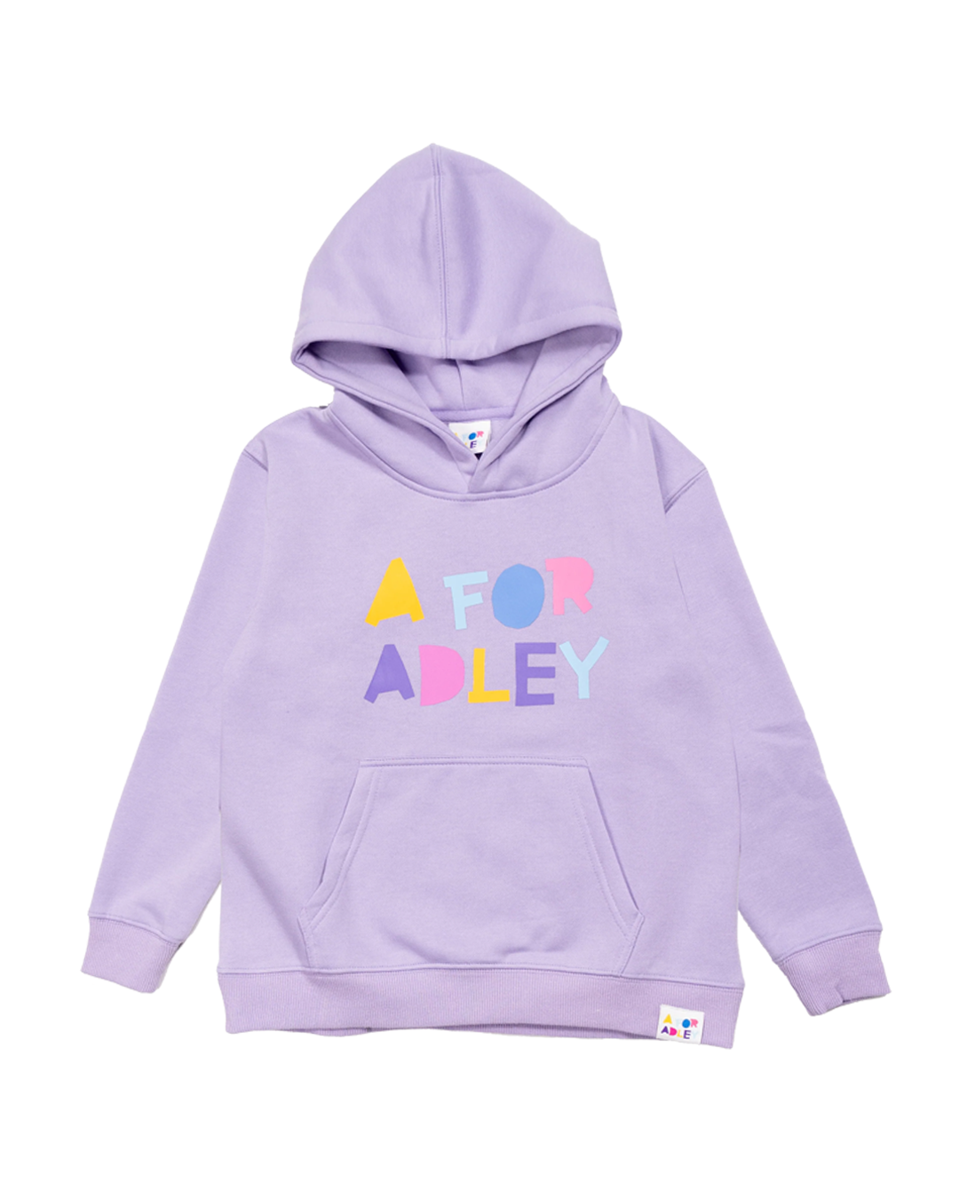 A for Adley BFF Rainbow Hoodie