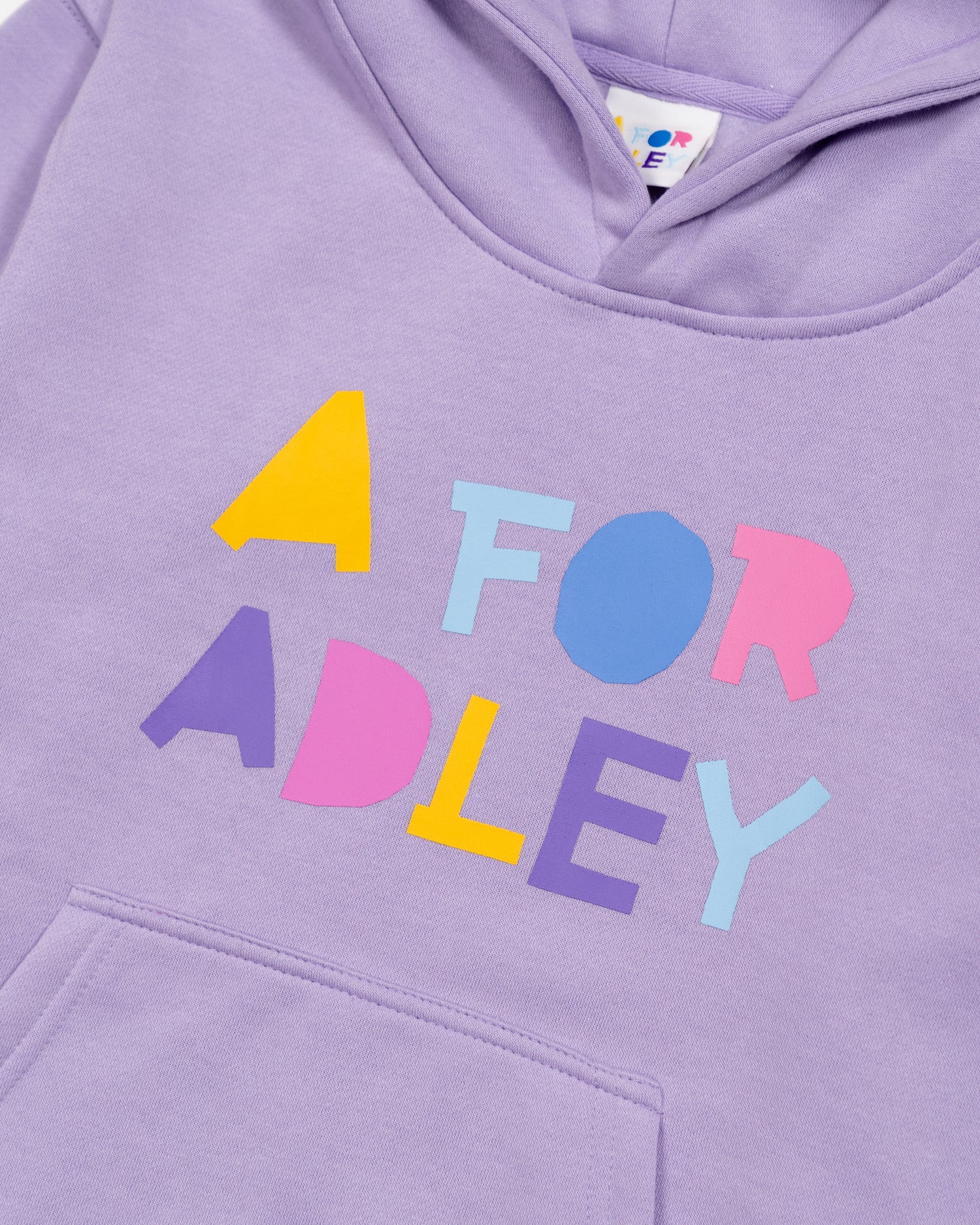 A for Adley BFF Rainbow Hoodie