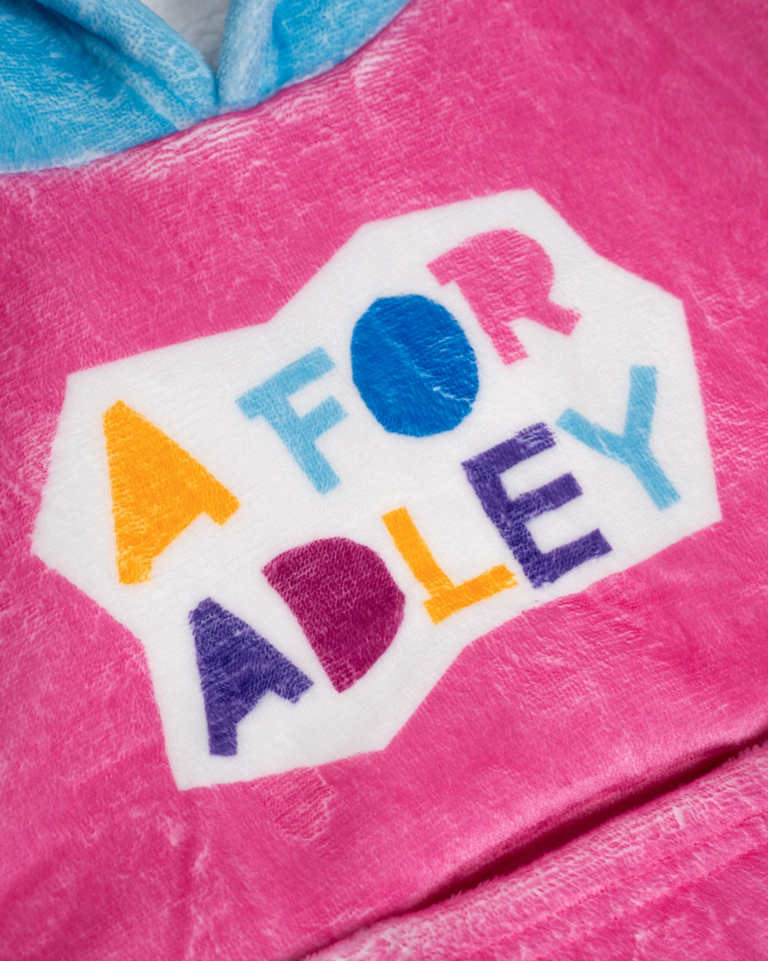 A for Adley Ipad Holding Blanket Hoodie