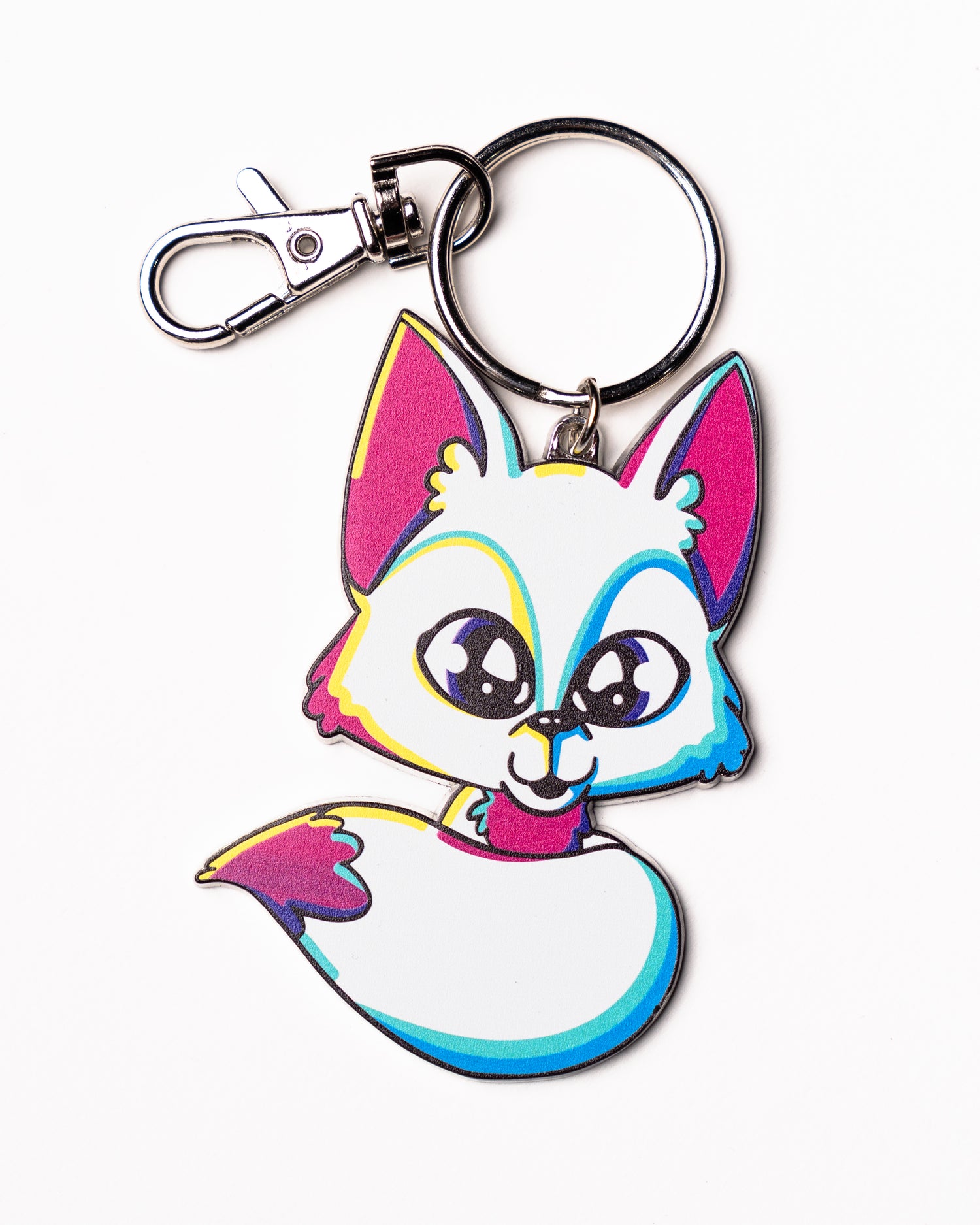 Neon Rainbow Friends Keychain Pack