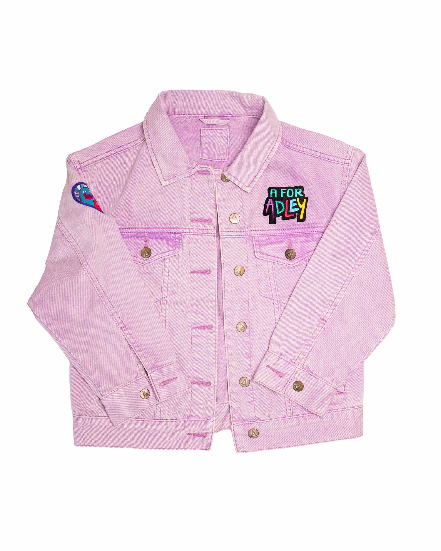 Adley's Purple Portal Denim Jacket (w/patches)