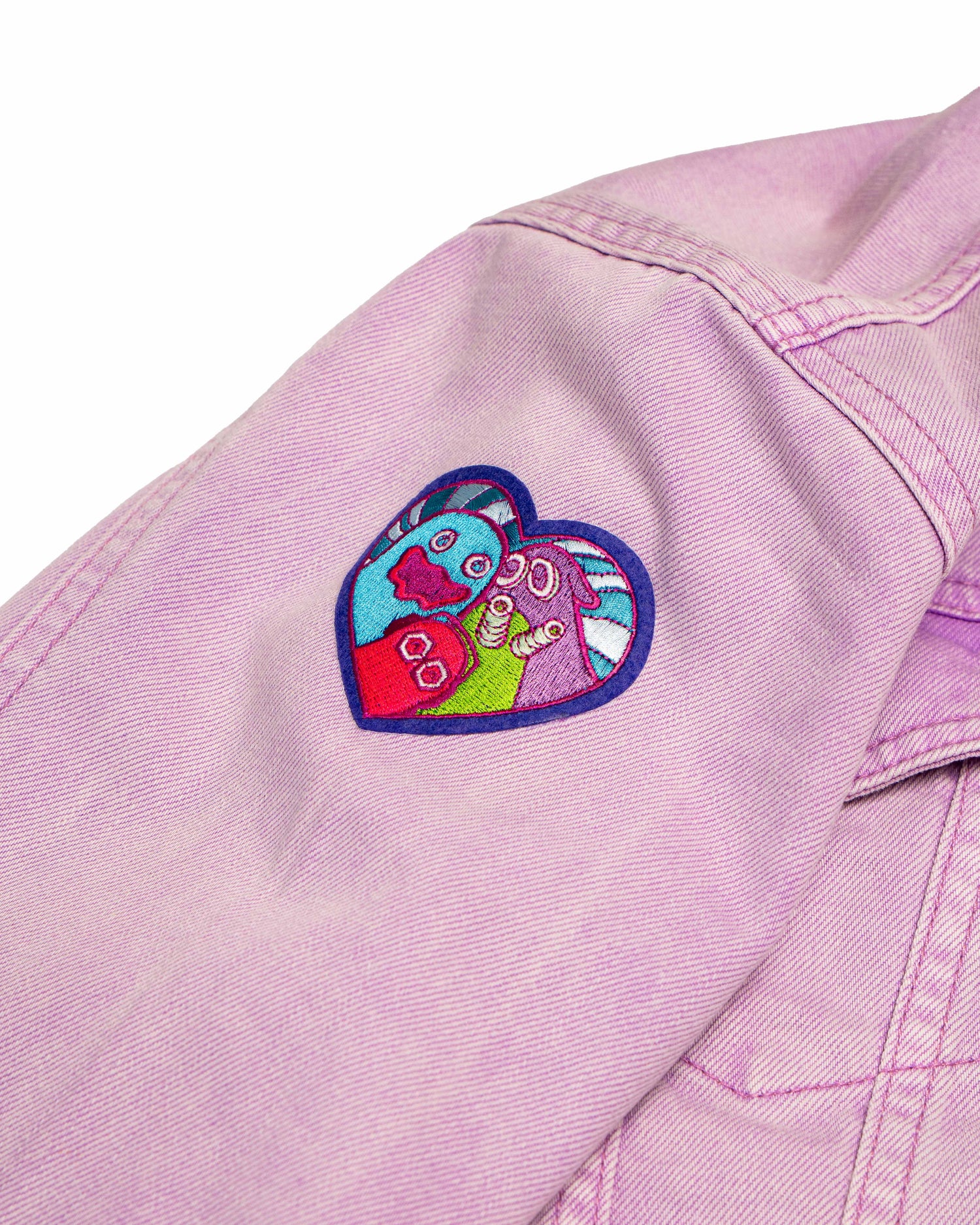 Adley's Purple Portal Denim Jacket (w/patches)