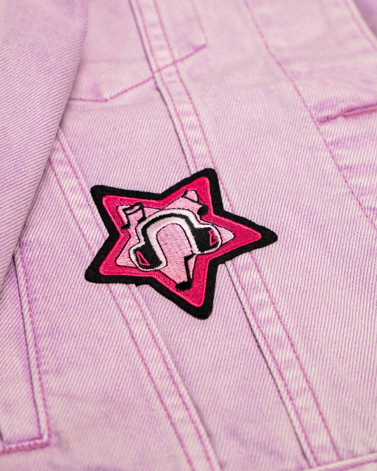 Adley's Purple Portal Denim Jacket (w/patches)