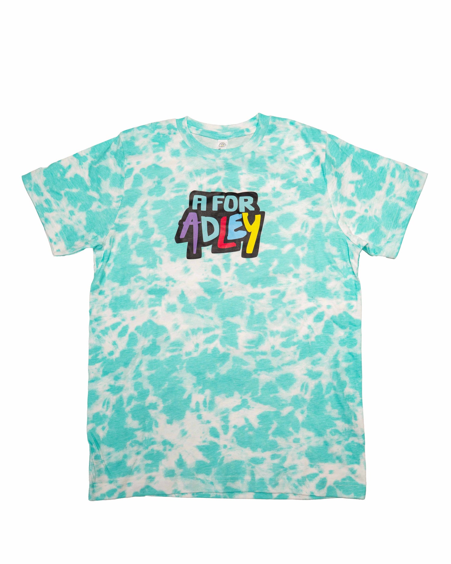 Adley's Awesome Logo Tee (teal tie-dye)