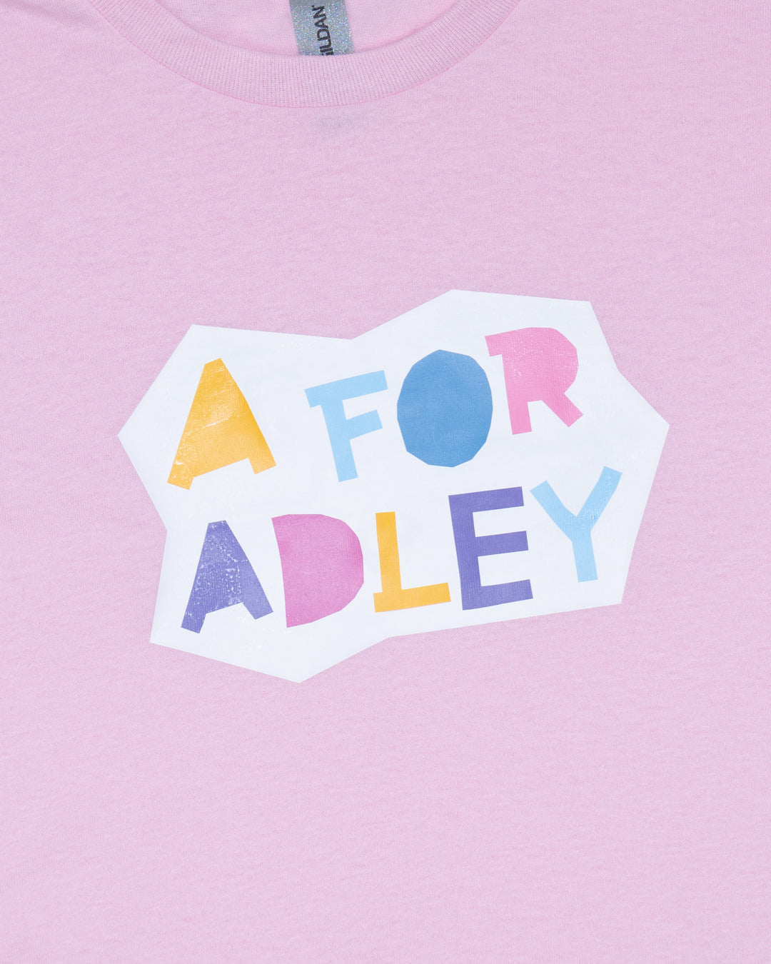 A for Adley BFF Craft Tee (light pink)