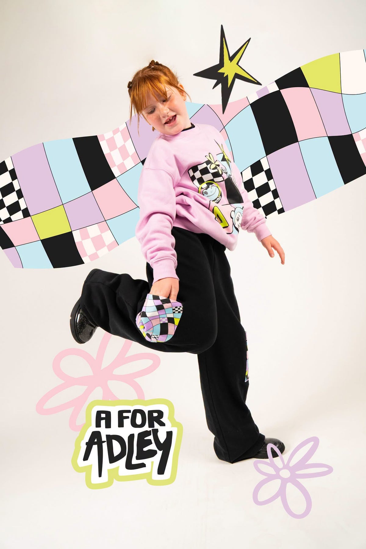 A for Adley Y2K Throwback Sweatsuit