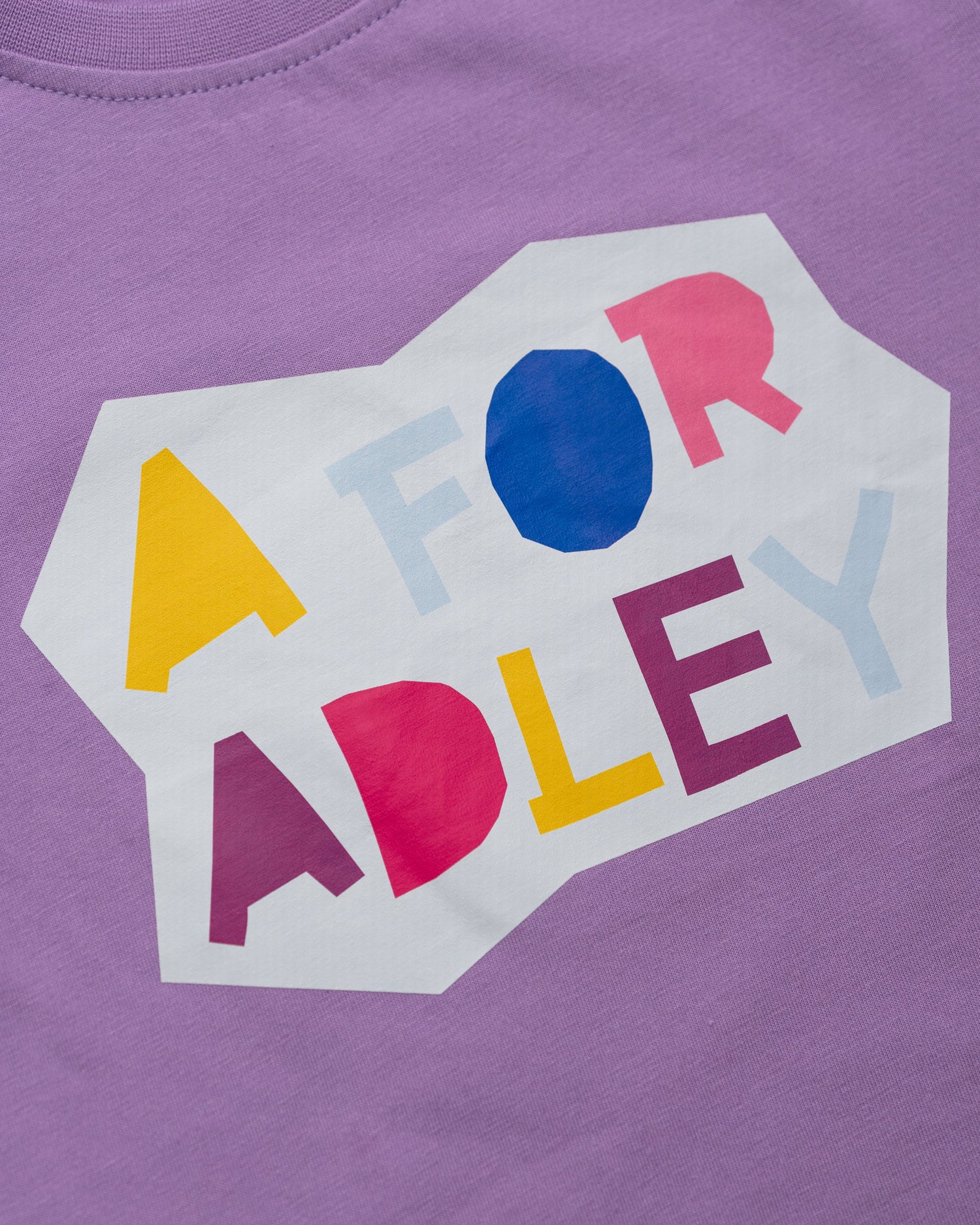A for Adley BFF Craft Tee (Light Purple)