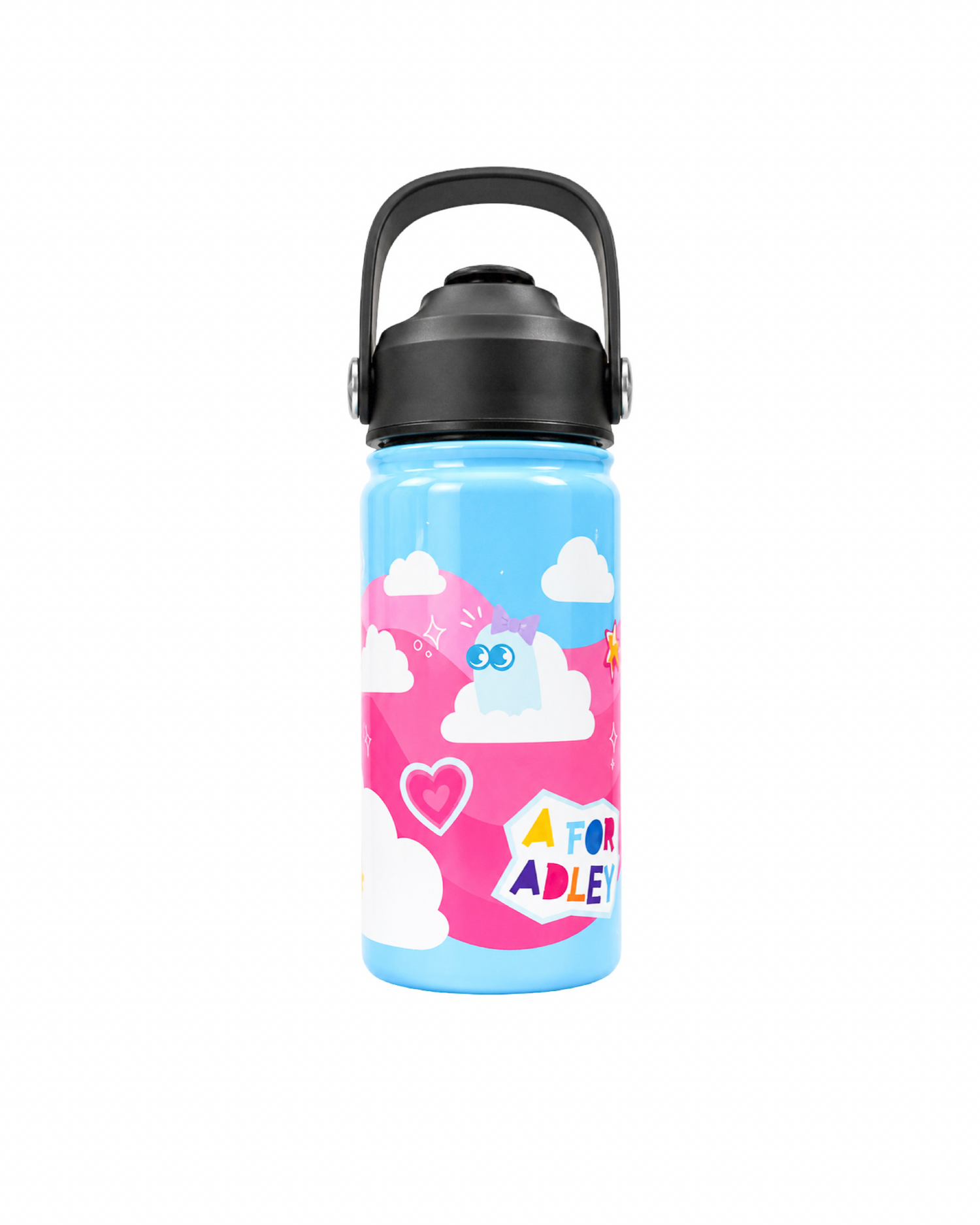 Animation x A for Adley Color Block Water Bottle