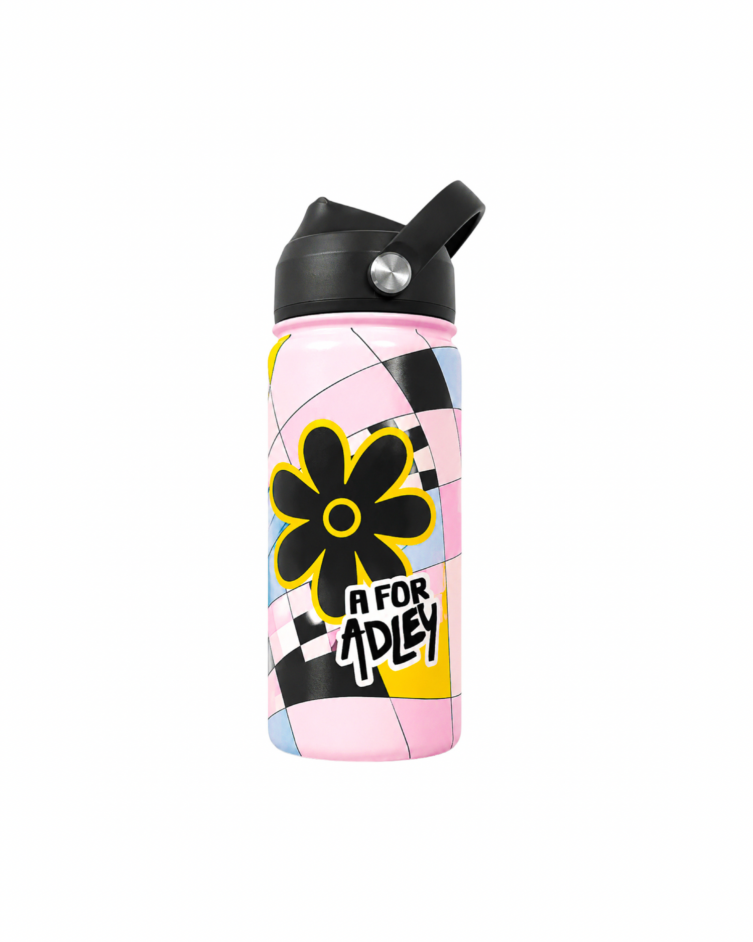 Adley's Pastel Patchwork x Y2K Water Bottle