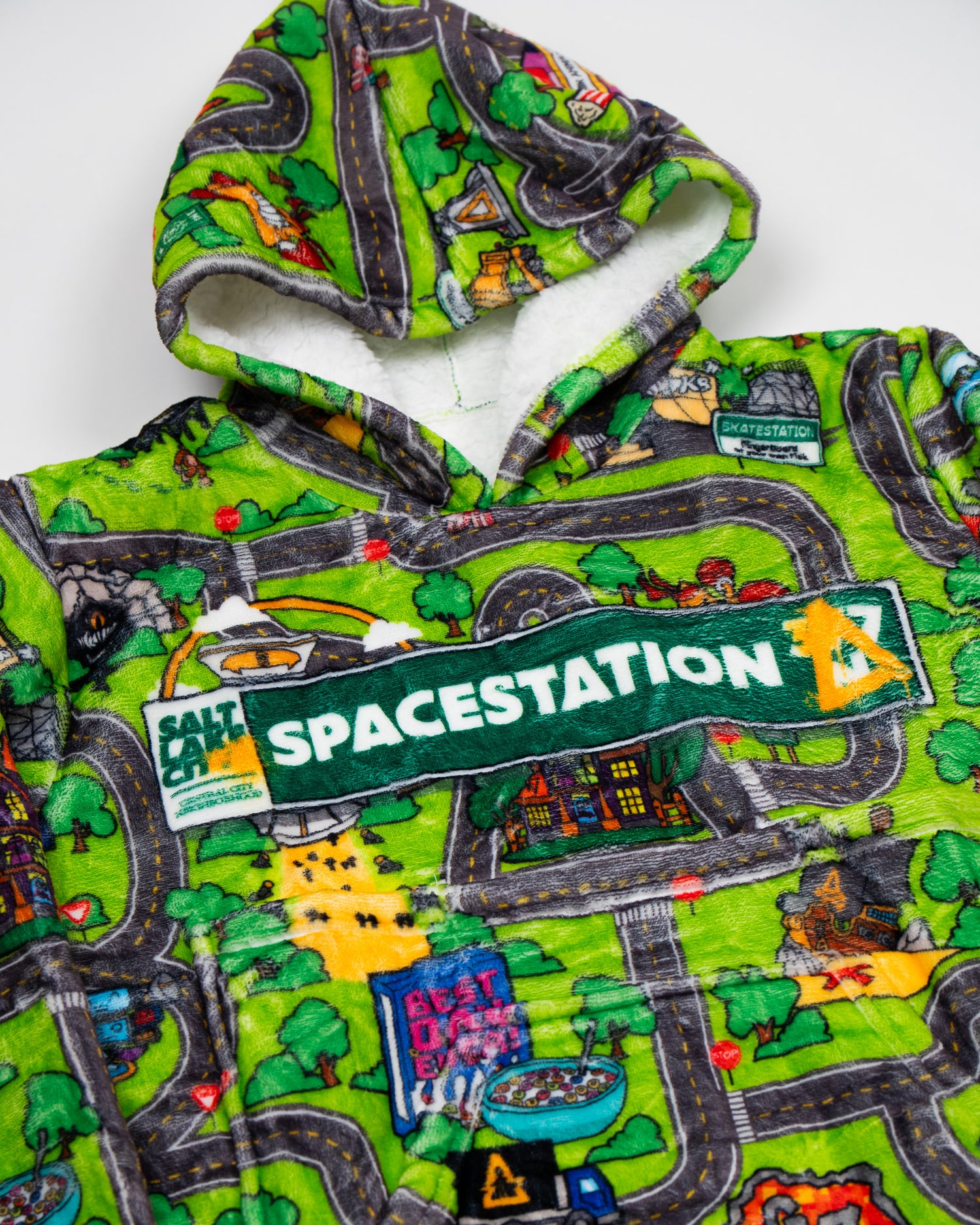 Classic Car Rug Spacestation Blanket Hoodie