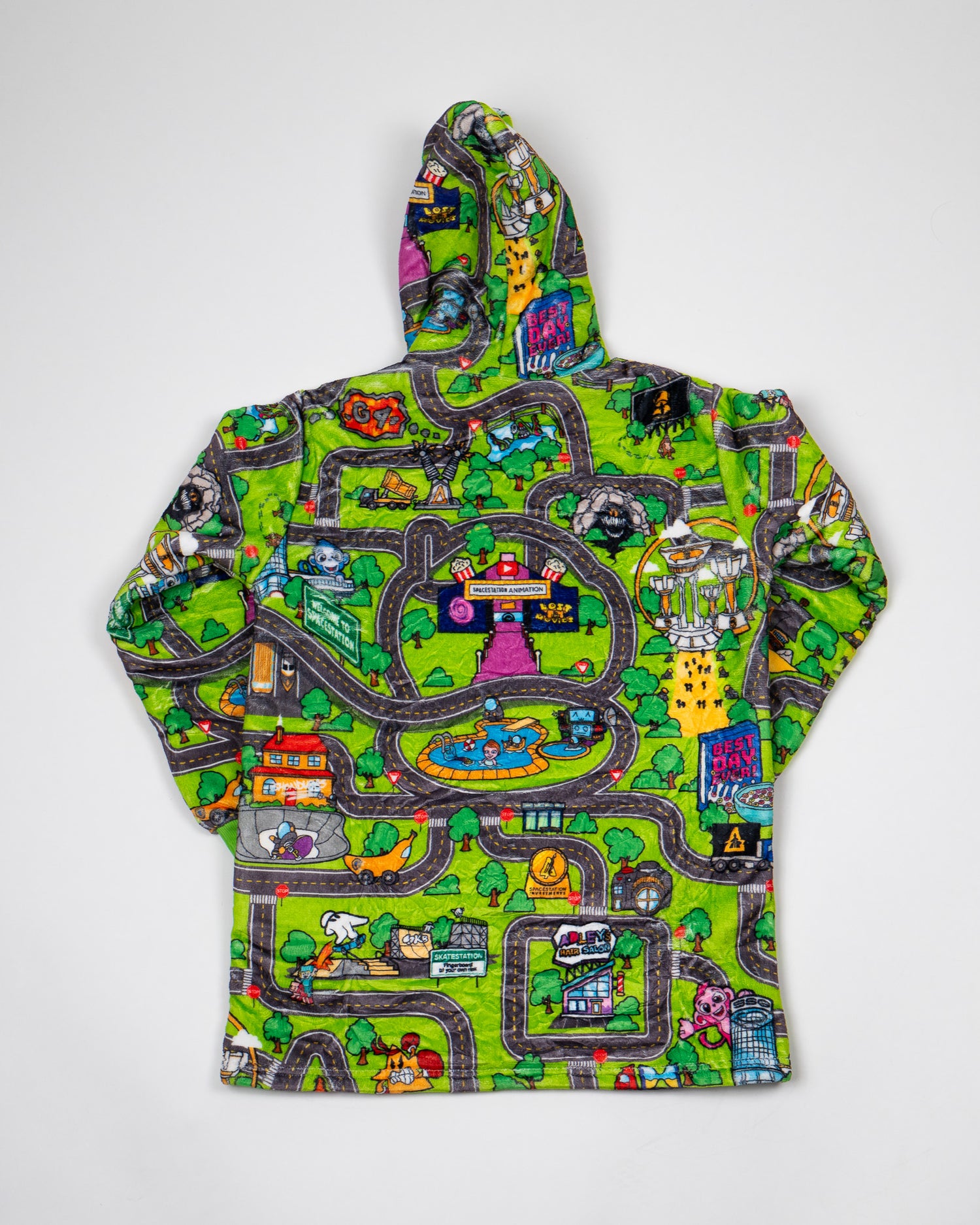 Classic Car Rug Spacestation Blanket Hoodie