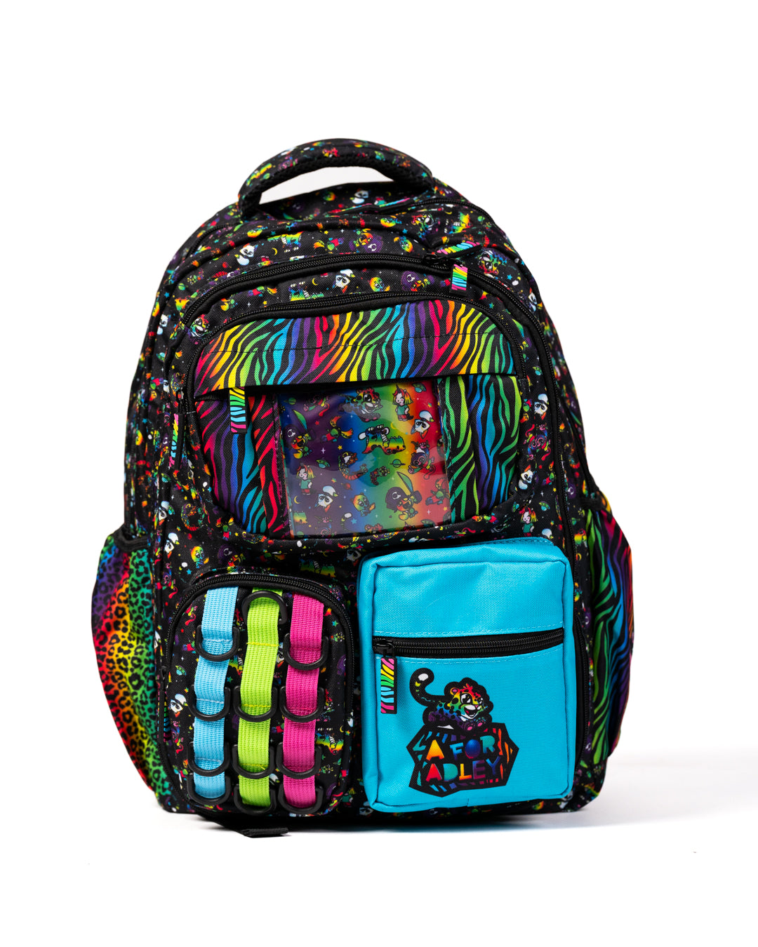 Black Neon Rainbow Backpack