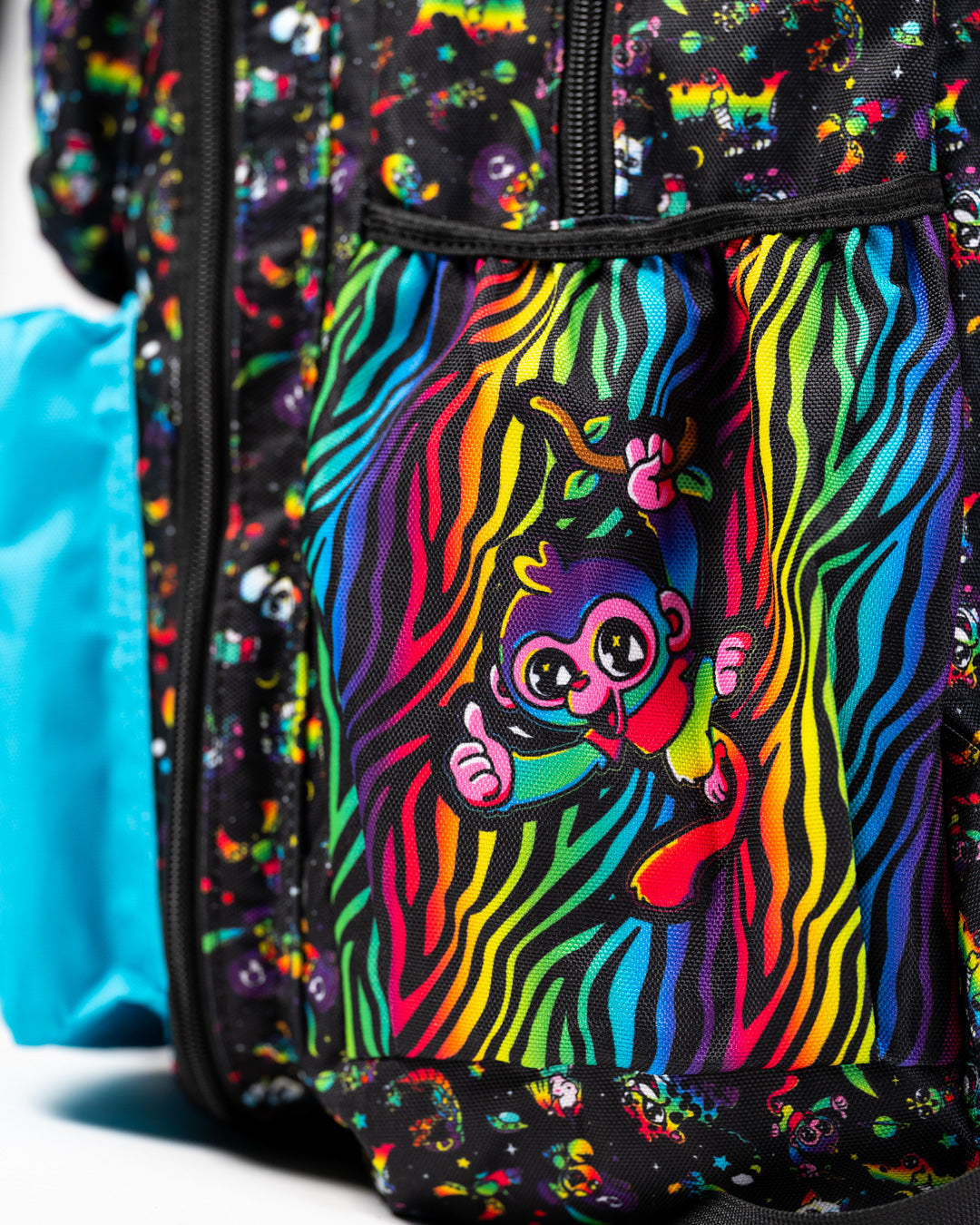 Black Neon Rainbow Backpack
