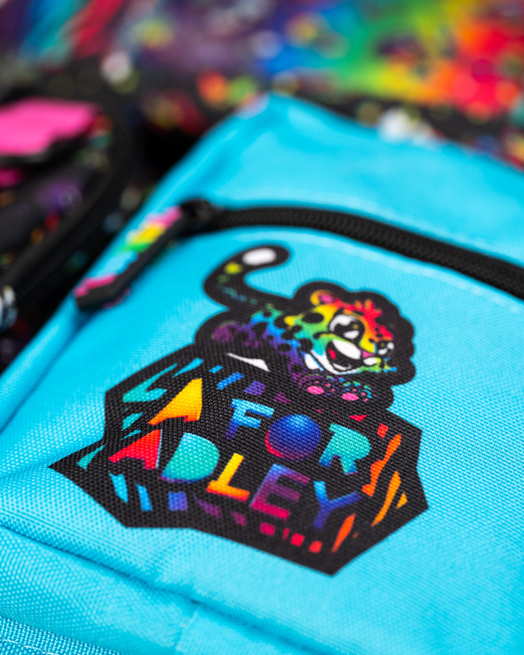 Black Neon Rainbow Backpack