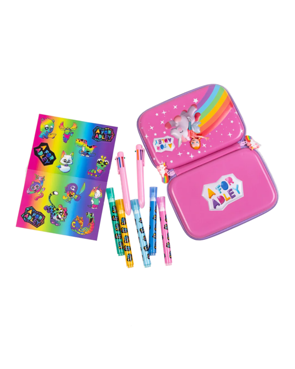 Adley's Unicorn Rainbow Art Pouch