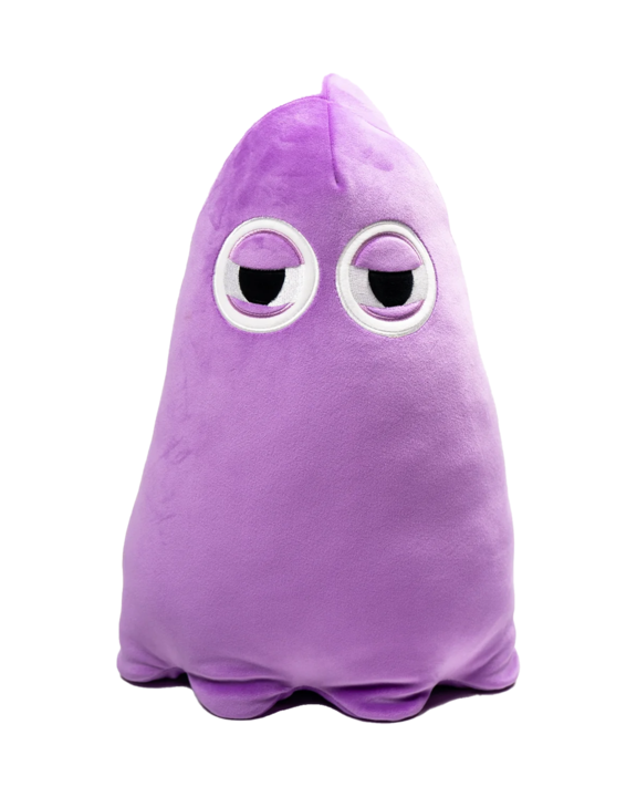 PURPLE-Rainbow Ghosts Softy-Sqwishy Plushie