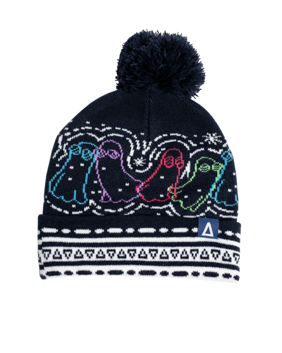 Rainbow Ghosts Comfy Snow Beanie