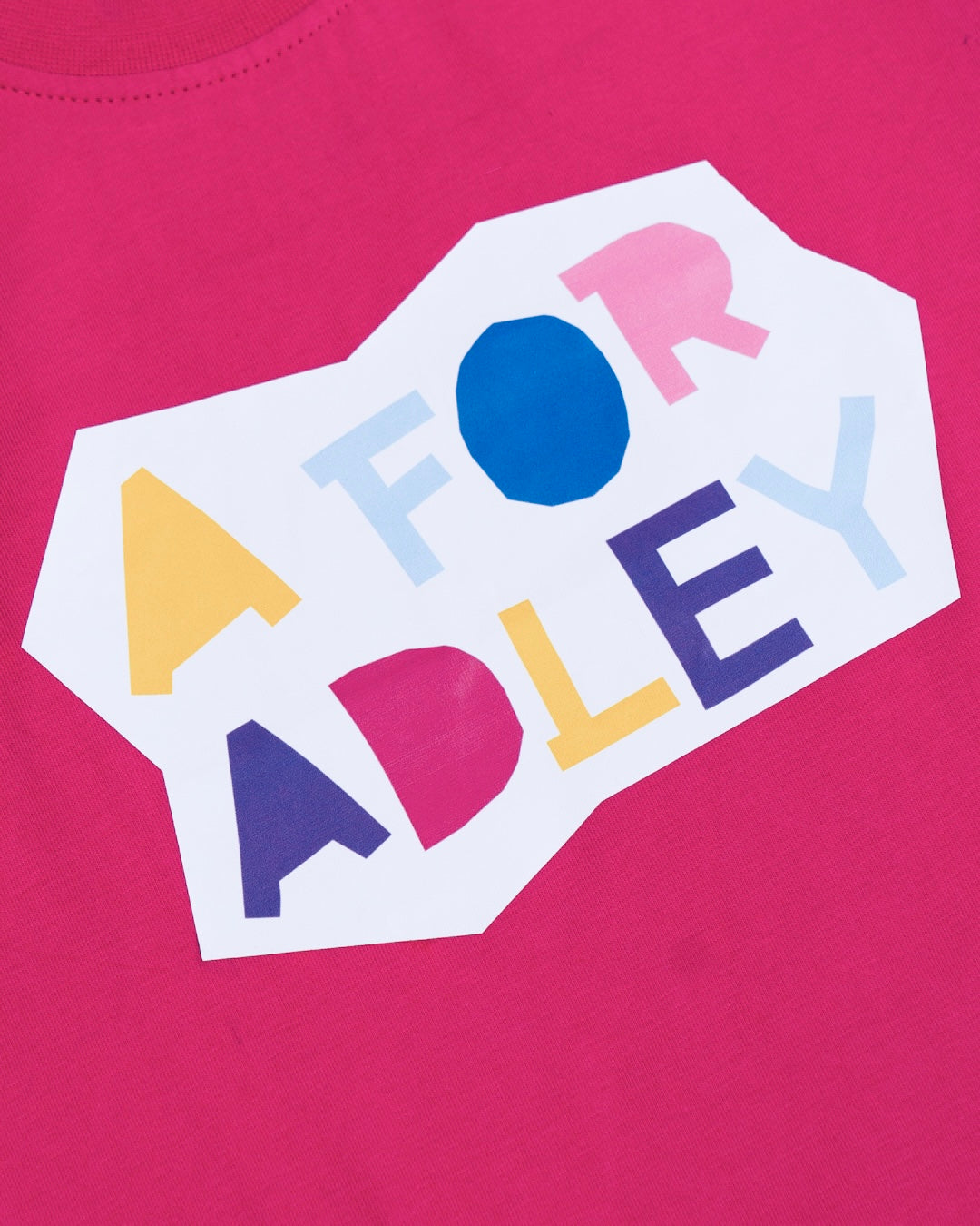 A for Adley BFF Craft Tee (azalea)