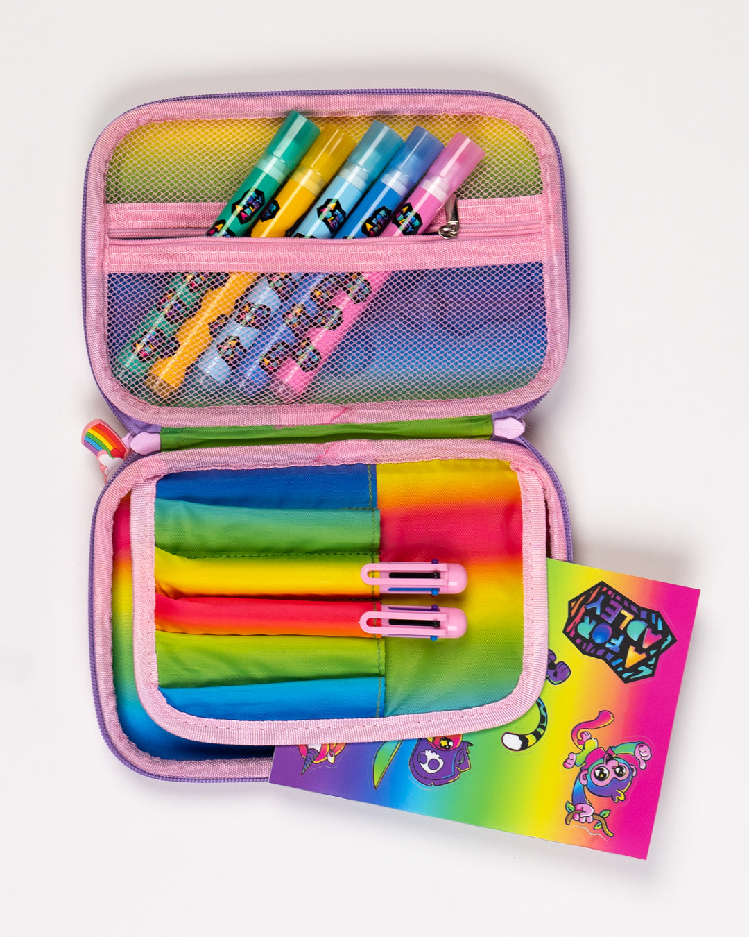 Rainbow Unicorn Pencil Case Kids School Supplies Back to School Pouch  Holder Zip Pen Bag Pencil Case Accessory Pouch 