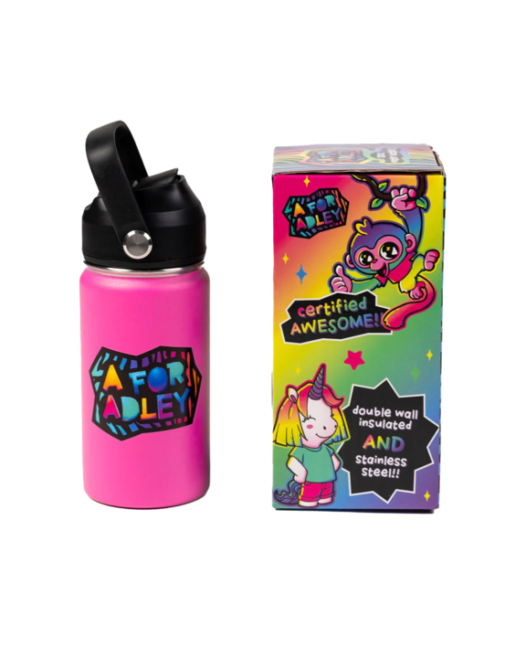 Adley's Neon Rainbow Water Bottles