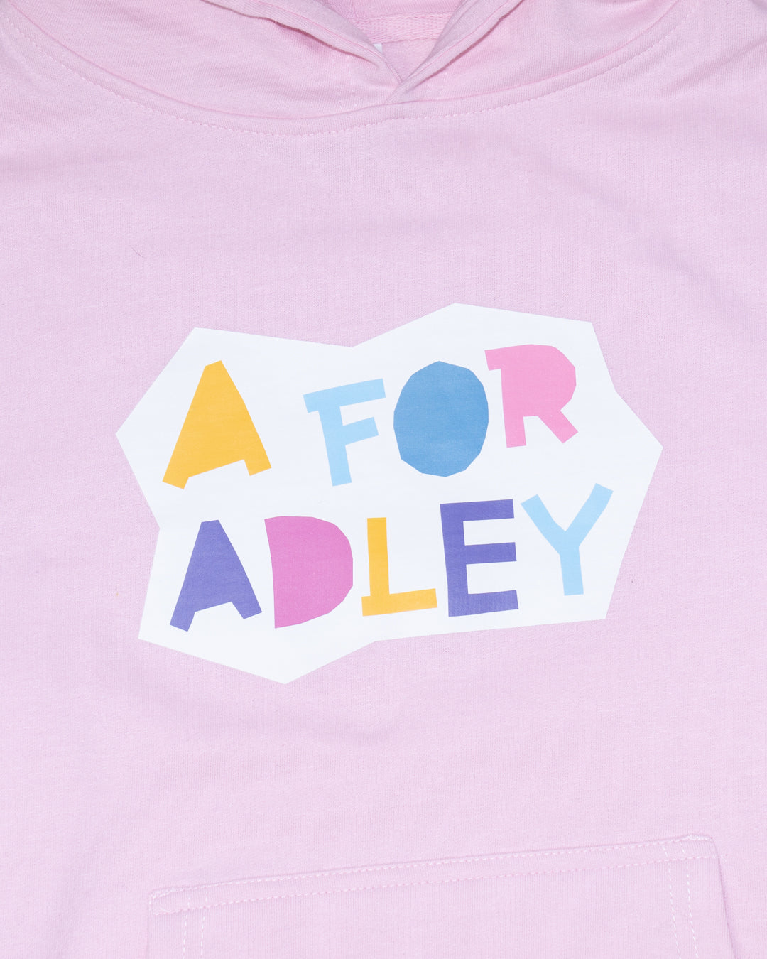 A for Adley BFF Craft Hoodie (light pink)